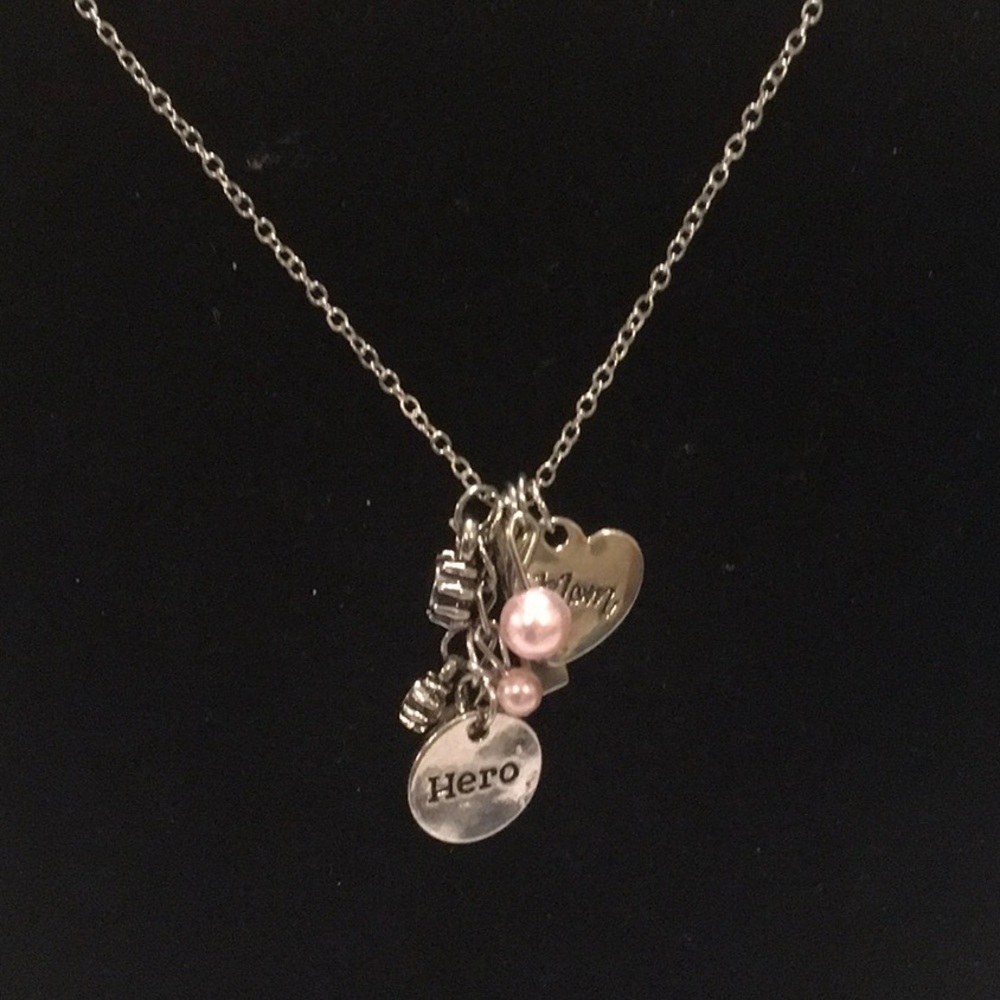 💖 Set of 2 Mom Necklace and Earrings - Picture 3 of 8